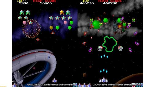 【アケアカ】Switch/PS4『ギャラガ'88』が4月27日より配信開始。“ギャラガ軍”を撃ち倒して宇宙の平和を守るシューティングゲーム