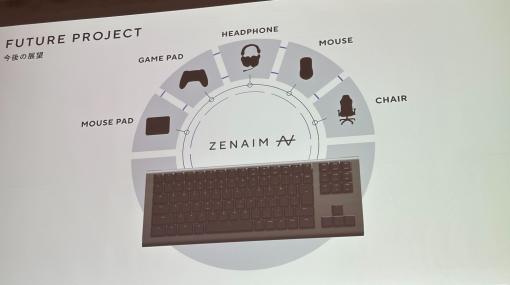 東海理化のゲーミングブランド「ZENAIM」、今後はマウスやヘッドフォン、ゲーミングチェアなども展開今後のロードマップを公開