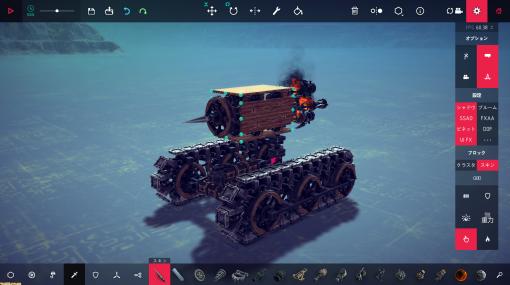 物理学×トンデモ兵器ゲーム『Besiege』学生時代ぶりの自由研究でいろいろ木っ端みじんにしよう！ ミサイル戦車の作り方～爆発に無限軌道を添えて～【おすすめゲームレビュー】