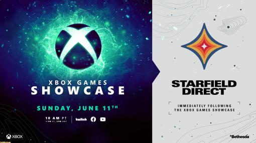 Xbox Games Showcaseは6月12日午前2時から配信。放送終了後は続けて“Starfield Direct”でベセスダの新作RPG『Starfield』を深掘り