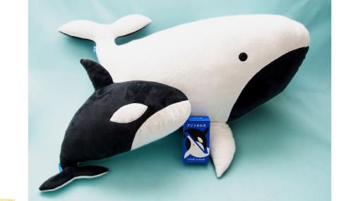 “クジラオルカ”のぬいぐるみが5/26発売。くるりとひっくり返せばクジラ⇄オルカに。同日発売、オインクゲームズのボードゲームより