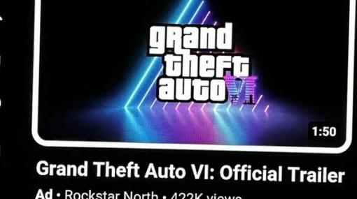 『GTA6』“公式”を名乗るトレイラーがYouTubeに“広告”として出現？現在はチャンネルごと削除