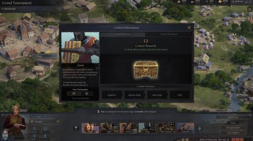 Steamでセールが行われている「Crusader Kings III」に，最新DLC「Tours & Tournaments」登場。フリーウィークエンドも実施中