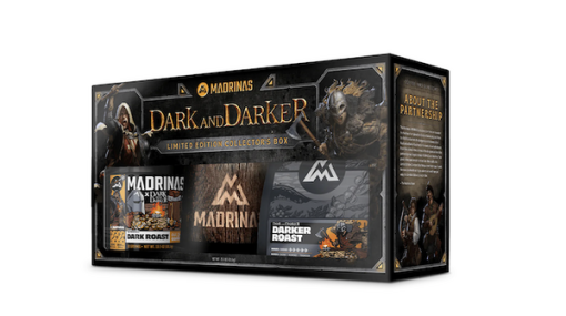 著作権侵害問題未解決の『Dark and Darker』ゲームの前にコラボ商品発売ー2種類の"ダーク"なコーヒーがついてくる限定版コレクターズボックス