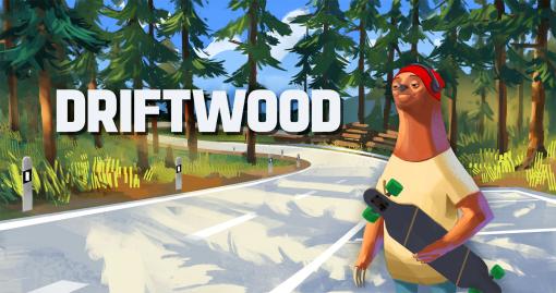 ナマケモノがロングスケートボードの高速ダウンヒルに挑戦する「Driftwood」，アーリーアクセス版を6月1日にリリース