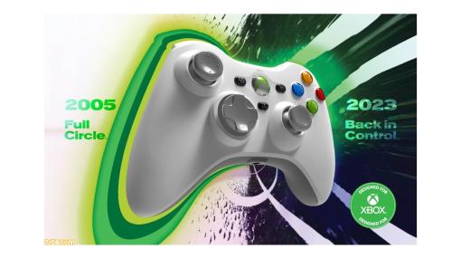 Xbox 360リメイクコントローラーが8月10日に発売決定。Xbox Series X|S、Xbox One、Ｗindows10/11に対応【Xboxライセンス取得】
