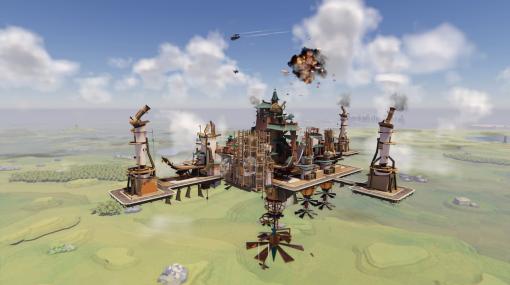 オープンワールド空中都市建設ゲーム『Airborne Empire』発表。下界と交流し空に浮かぶ都市を建設、空賊から住民を守り反撃する