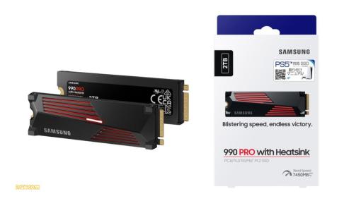 PS5にそのまま装着できるヒートシンク搭載SSD『Samsung SSD 990 PRO with Heatsink』6月22日に発売決定
