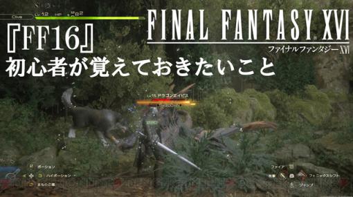 攻略：『FF16』初心者が覚えておきたいことまとめ。目的地の確認やHPの回復など基本を解説【日記#1】