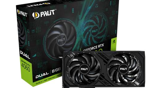 Palit製のGeForce RTX 4060搭載カードがドスパラから発売に。税込価格は5万1800円