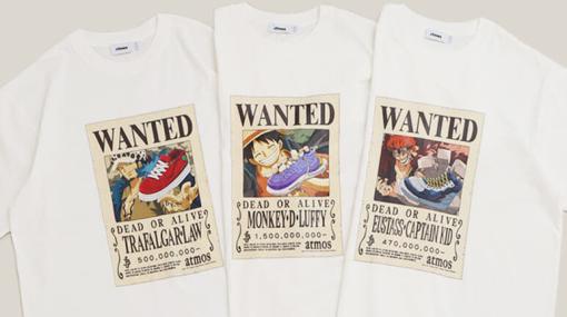 スニーカーショップ・atmosと『ワンピース』がコラボ。尾田栄一郎描き下ろしの「手配書」デザインのTシャツなど
