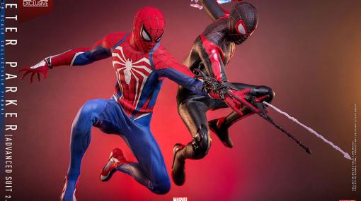 PS5用ソフト「Marvel’s Spider-Man 2」に登場する2人のスパイダーマンを1/6スケールで立体化。新作フィギュアを2024年1月に発売