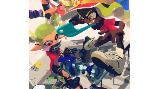 『スプラトゥーン3』暑中見舞いイラスト公開。H3リールガンD、ワイドローラーコラボ、S-BLAST92を持ったイカたちに注目