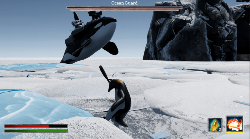 環境を破壊する人間（？）と戦うペンギンのソウルライクアクションゲーム『The PenguinGame 2 -Lies of Penguin-』が7月21日に配信。ロボットや武装したシャチをバットで倒すシュールな作品