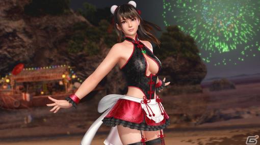 「DEAD OR ALIVE XVV」胸元と腰回りがセクシーなチャイナメイド風水着「百花献瑞」が登場！国際版オリジナル水着が国内版にも