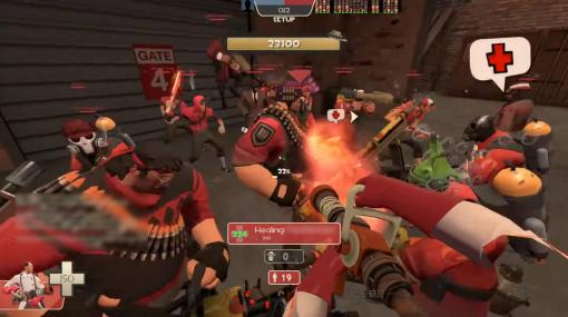 大人気FPS『Team Fortress 2』アプデで“公式非推奨”な最大100人プレイが可能に。大混乱カオスサーバー乱立、ラグまみれ・VC混線しまくりのお祭り騒ぎ