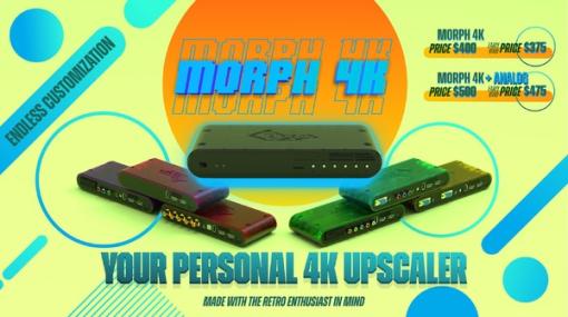 レトロゲーム愛好家向けの4Kアップスケーラー「Morph 4K」発表！