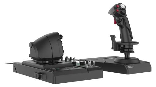 HORI、フライトシミュレート用コントローラーセット「HORI HOTAS Flight Control System & Mount for PC」今冬発売「War thunder」限定機体3機などが手に入るDLコードが付属