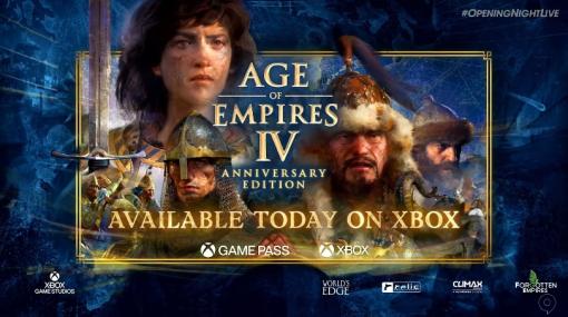 「Age of Empires IV」のXbox Series X|S版が本日配信。Xbox Game Passにも対応