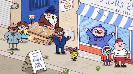 意味不明な街で遊び回るギャグ満載ゲーム『Thank Goodness You’re Here!』発表。手描きアニメによる、小さいセールスマンの狂った交流