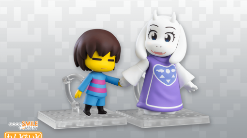 「UNDERTALE」ニンゲンとトリエルのねんどろいどが発売。バタースコッチシナモンパイや，手つなぎパーツ，フラウィなどのオプションパーツが付属