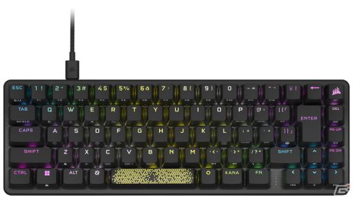 CORSAIRのゲーミングキーボード「K65 PRO MINI」「K70 MAX」やゲーミングマウス「SCIMITAR ELITE WIRELESS」など5製品が発売