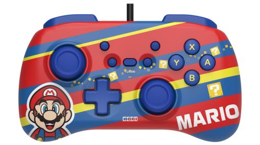 マリオデザインのミニコントローラー「スーパーマリオ ホリパッド ミニ for Nintendo Switch/PCマリオ」が10月に発売！