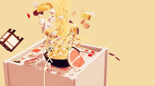 食べ物で遊ぶアートシミュ『Nour: Play With Your Food』配信開始。無数のハンバーガー、宙を舞う食材などなんでもアリ