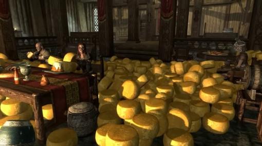 『スカイリム』NPCがチーズを排出し続けるModを作成したユーザー登場―何故かその上でRTAを走る