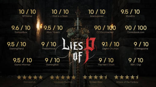 【朗報】ゴシックアクション『Lies of P』高評価！アコレードトレーラーが公開