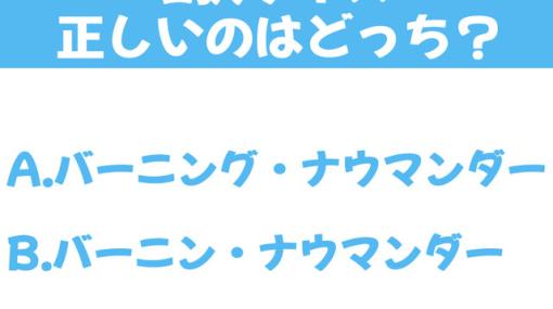 『ロックマンX』バーニング・ナウマンダーとバーニン・ナウマンダー、どっちが正しい？【2択クイズ】