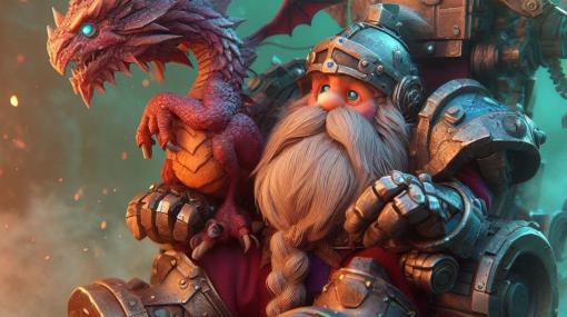 ドワーフ王国の復興を目指してメカに乗り冒険するオープンワールドアクションRPG『First Dwarf』Steamにて配信予定。防衛拠点や村を作って新たな故郷をつくろう