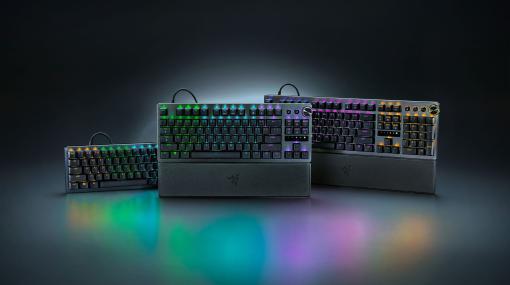 ラピッドトリガー対応光学式スイッチ搭載ゲーミングキーボード「Razer Huntsman V3 Proシリーズ」予約開始フルサイズ、テンキーレス、Mini（60％）の3製品