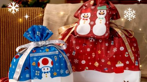 クリスマスプレゼントの包装にもぴったり！ マリオたちの「ラッピング×エコバッグ」2種が11月3日に発売雪だるま姿のマリオ＆ルイージ、キノピオがデザイン
