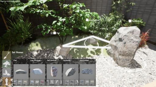 日本庭園作りシミュ『Niwa』Steamストアページが公開。坪庭・茶庭から枯山水まで多岐にわたる“和”の風景づくりに挑む
