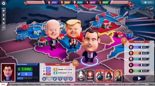 バイデンか，トランプか，それとも新たなリーダーか？　米大統領選ゲーム「The Political Machine 2024」，2024年2月にリリース