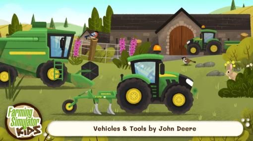リアル農業ゲームの子供向け展開『Farming Simulator Kids』発表。“本家”よりやさしめな、本格農機具を操作しての楽しい農業ライフ