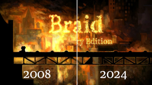 『Braid：Anniversary Edition』2024年4月30日に発売決定！時間を巻き戻しながらストーリーを進めるパズルゲーム、2008年発売時との比較動画も