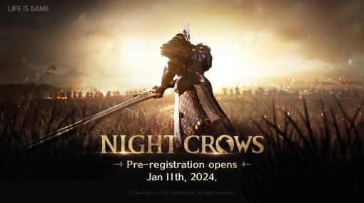 韓国で大人気の新作MMO「NIGHT CROWS」，グローバル版の事前予約受付を2024年1月11日に開始。日本語にも対応したティザーサイトが公開に