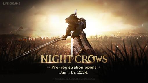 WEMADE、大作MMORPG『Night Crows』グローバルBCG版のティザーサイトを公開…UE5で開発、事前予約は24年1月11日より開始予定