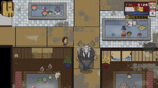 銭湯経営シミュレーション「Spirittea」が本日Steamで販売に。悪さをしている精霊たちを落ち着けて，銭湯の客にしていく