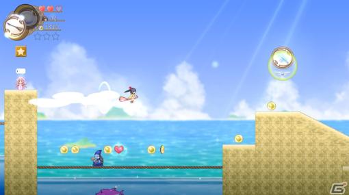 横スクロールアクション「不思議な夢の海のとばり」のSwitch版が配信！敵から魔法を手に入れながら蒼い海を冒険しよう