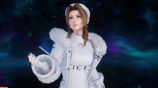 『FF7 エバークライシス』エアリスの専用衣装“雪の精のドレス”と武器スノーフレークが登場。バレットの武器マイクロレーザーも同時にピックアップ