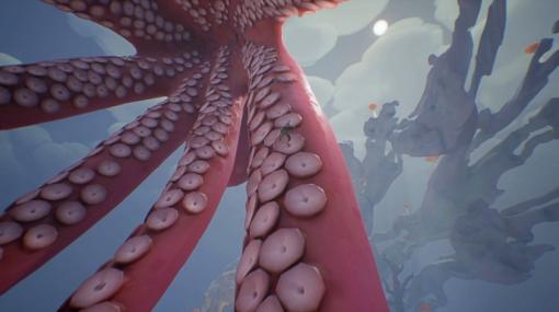 超巨大生物よじ登りゲーム『Chasing the Unseen』Steamで来年3月7日に発売へ。タコやヘビなどの姿をした巨大生物をよじ登り、神秘世界を先へと進む