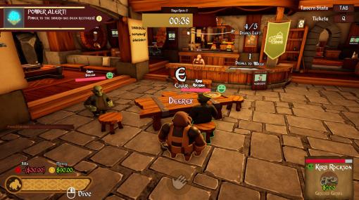 最大4人協力プレイの居酒屋経営シミュレーター『Bronzebeard’s Tavern』がハチャメチャでおもしろそう。4人のドワーフが酒場を走って跳んで客に料理を提供する。時には喧嘩もする