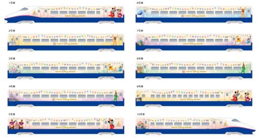 ディズニー40周年を記念した特別なデザインの新幹線「Magical Dream Shinkansen」が12月22日より運行！東北新幹線の区間で運行予定