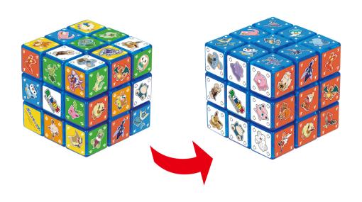 『ポケモン』のルービックキューブ登場。同タイプのポケモンで面をそろえよう。6面揃えずパルデア地方のポケモンだけを1面に揃えて遊ぶことも可能