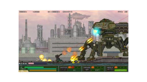 『MECHBLAZE』のSwitch版が発売。近代兵器とスーパーメカが入り乱れる大迫力の戦闘が楽しめる横スクロールメカアクション