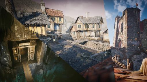 「Unreal Engine」2024年1月の無料マーケットプレイスコンテンツが公開！中世ファンタジー世界の街・城・洞窟の環境アセット、素材アイテム収集機能のアセットなど