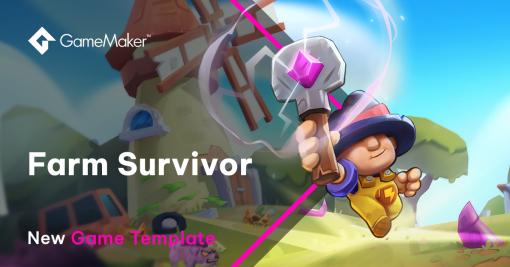 ヴァンサバ風ゲームの無料テンプレート『Farm Survivor』、GameMaker向けに公開